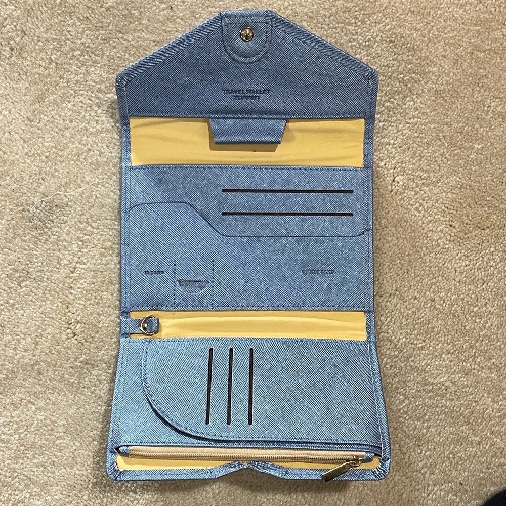 Blue Travel Wallet